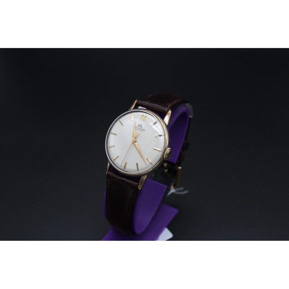 Vintage Bucherer 17 Jewel Swiss Manual Wind Dress Watch 1950s